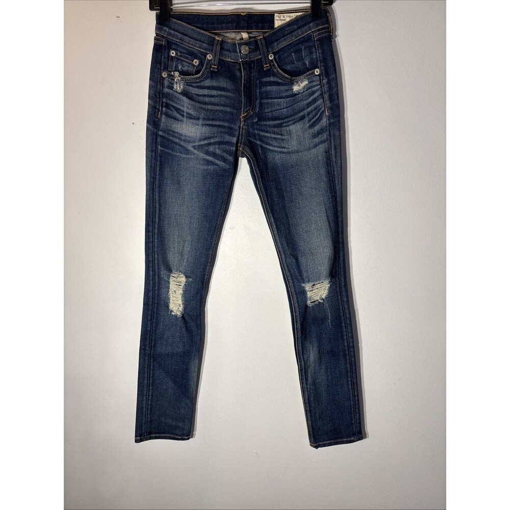 Rag & Bone Women’s  Jean For Intermix Distressed Skinny Capri Jeans Women Sz 24